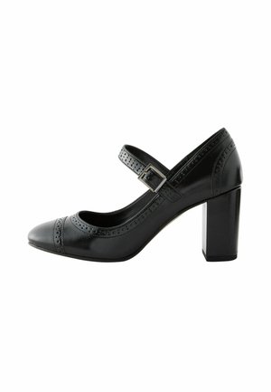 WIDE FIT FOREVER COMFORT BROGUE ROUND TOE BLOCK - Avokkaat - mottled anthracite