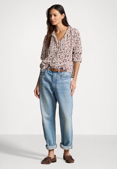 Polo Ralph Lauren FLORAL COTTON GAUZE BLOUSE - Blouse - rose garden
