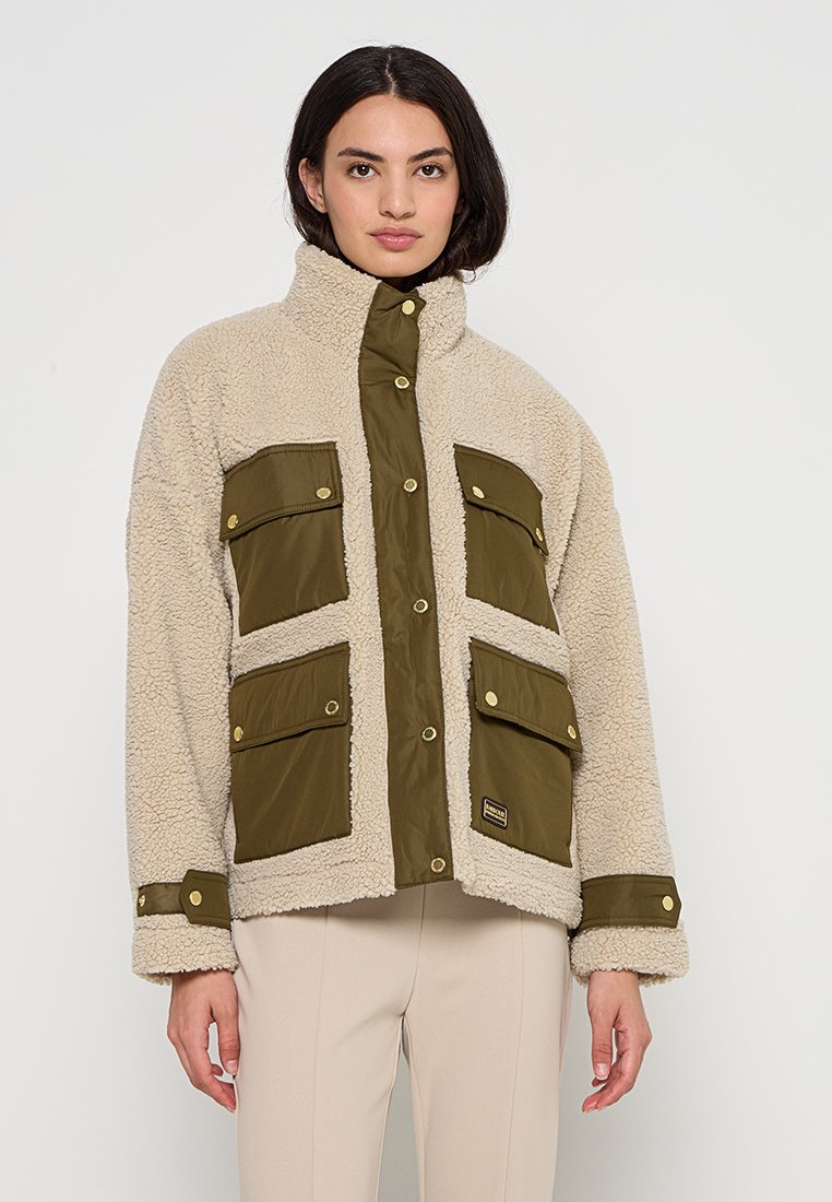 Barbour International Fleecejas beige
