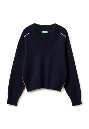 V NECK - Jersey de punto - blue