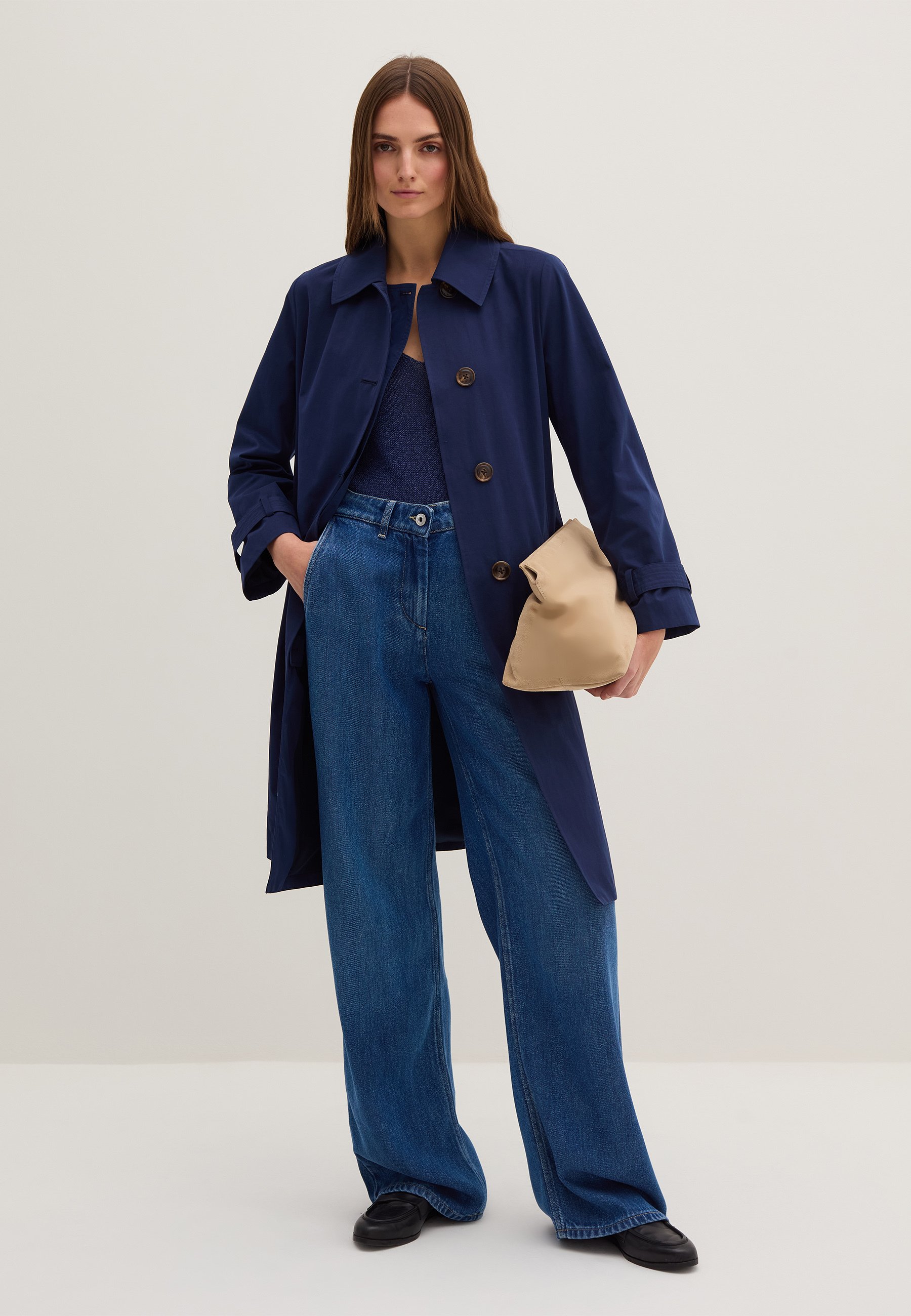 Trench Coat Stefanel Abiti Estate 2022 Miss Sixty Blu Navy Sopra