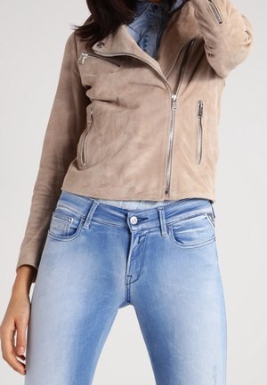 Chaqueta de cuero - beige