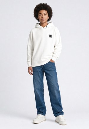 Petrol Industries, RELAXED HOODED SWEATER MILLRUN - Jersey con capucha - white frost
