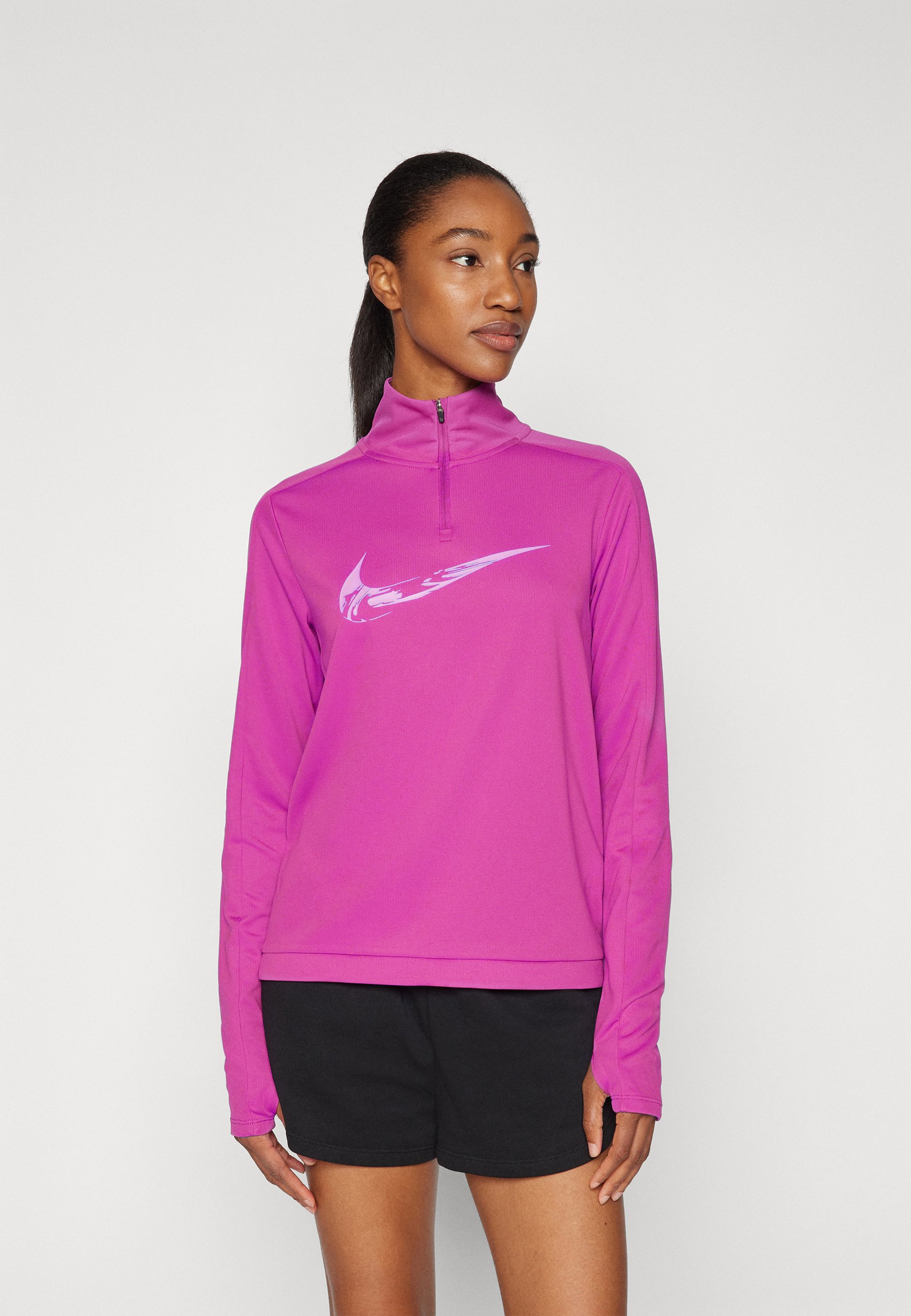 【HI FI FNK】Vivid Pigment Longsleeve Zenya Ladies Long Sleeve Top - Purple Plum Multi | Ping Europe