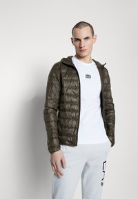 EA7 Emporio Armani JACKET - Páperová bunda - dark grey