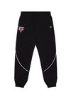 NBA CHICAGO BULLS PIPING JOGGER - Calças de fato de treino - black/red