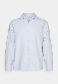 Camicia azzurro chiaro con colletto classico, maniche lunghe e vestibilità comoda. Realizzata in tessuto morbido con una superficie liscia.
