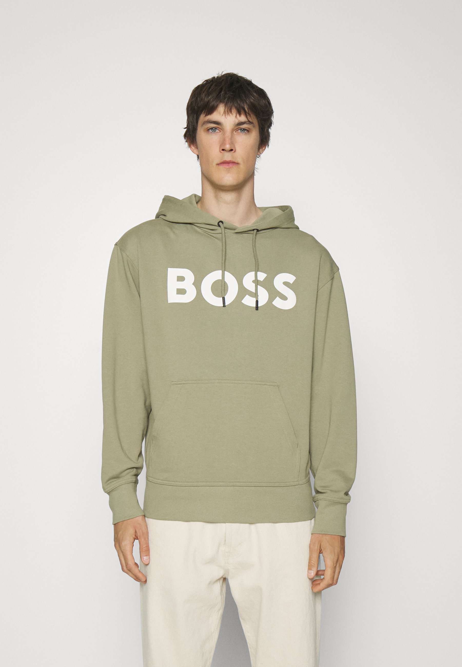 BOSS BASIC HOOD - Sweatshirt - light/pastel green/grün - Zalando.de
