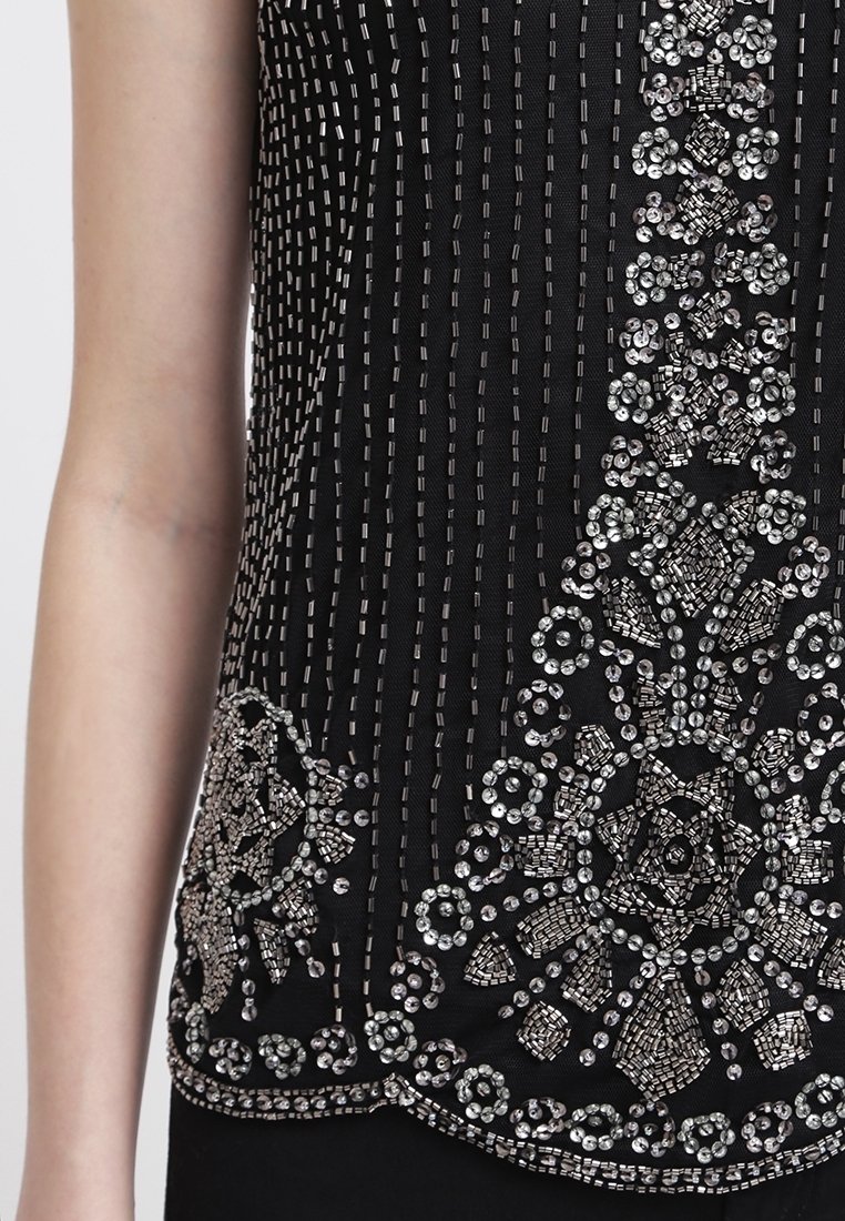 Haut Miss Selfridge Gris Taille 4 - Orné, Manches Courtes, Très Bon état