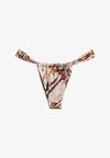GATHERED PRINT - Bas de bikini - pink