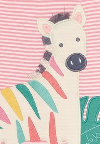 JoJo Maman Bébé APPLIQUE - REGULAR FIT - T-shirts print - rose pink zebra