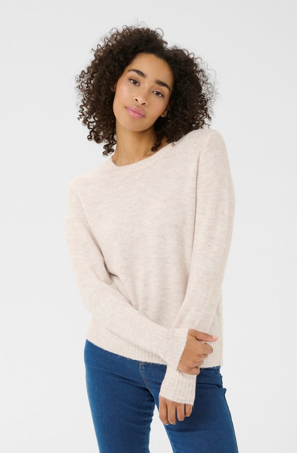 KAIRIS - Strickpullover - oatmeal melange