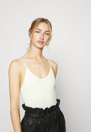 THONG STRAPPY BACK BODYSUIT - Top - white