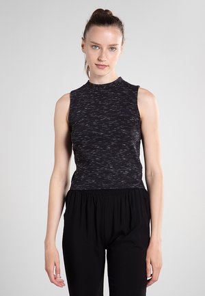 LADIES SPACE DYE TOP - Top - black/white