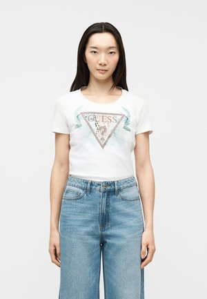 T-shirt imprimé - pure white