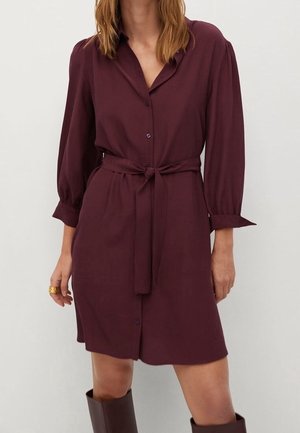 Blusenkleid - bordeaux