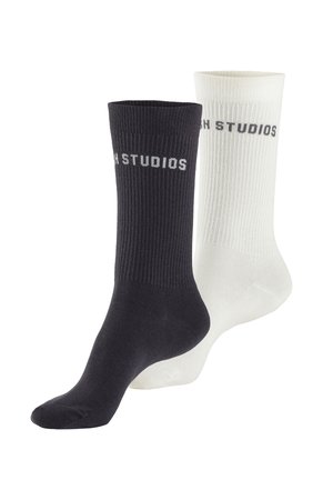BASIC LOGO 2 PACK - Socken - x anthrazit x off white