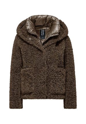Bomboogie ST. MORITZ OVERCOAT - SHORT COAT IN FAUX FUR - Doudoune - urban bronze