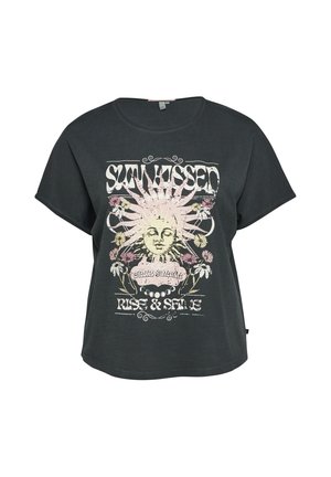 QS, T-SHIRT - T-shirt imprimé - schwarz