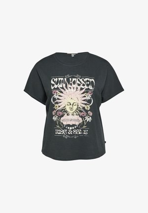 QS, T-SHIRT - T-shirt imprimé - schwarz