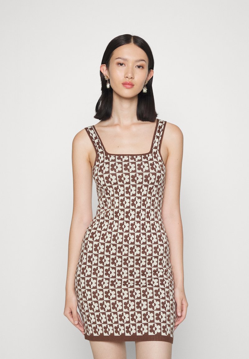 Hollister Co. EMEA BARE DRESS Jumper dress brown/green Zalando.ie