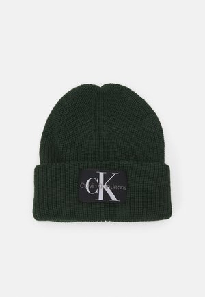 Calvin Klein Jeans MONOLOGO PATCH BEANIE UNISEX - Berretto - thyme