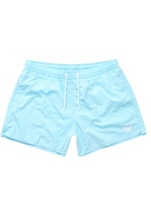 Emporio Armani MIT TUNNELZUG UND AUFGESTICKTEM - Badeshorts - hellblau