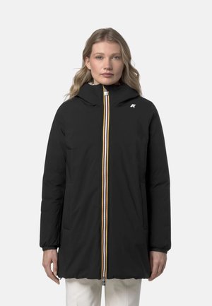 Piumino lungo - black beige bc