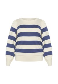 STRIPED PULLOVER - Svetr - turtle dove   blue bold stripe