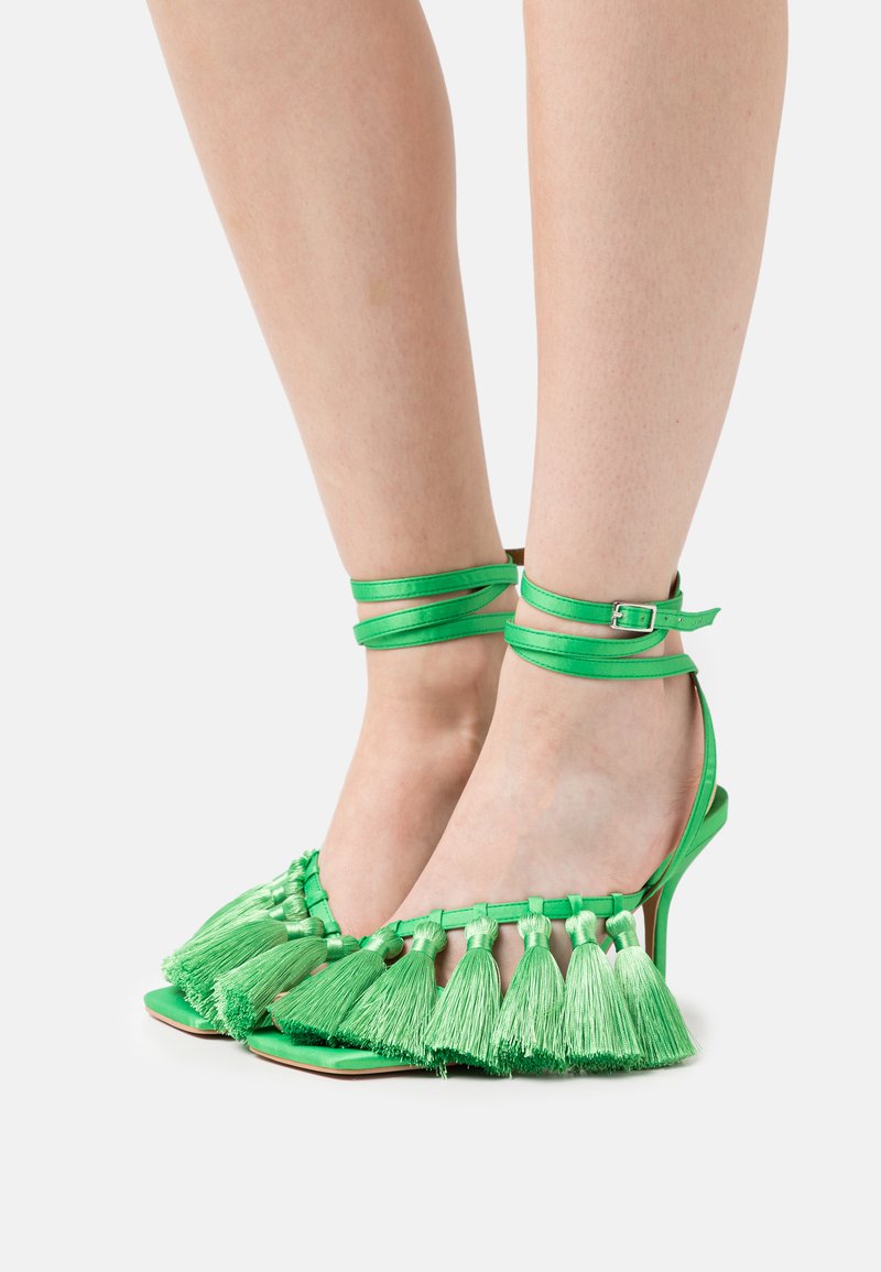 NAKD TASSEL HEELS High heeled sandals green Zalando.co.uk