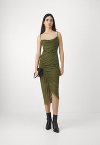 AllSaints ULLA DRESS - Vestido de cóctel - olive green