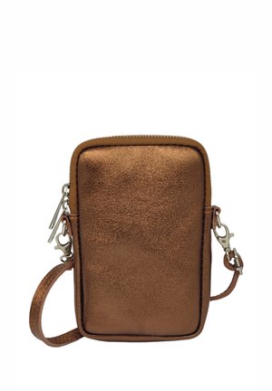 Pochette pour téléphone - camel irisé