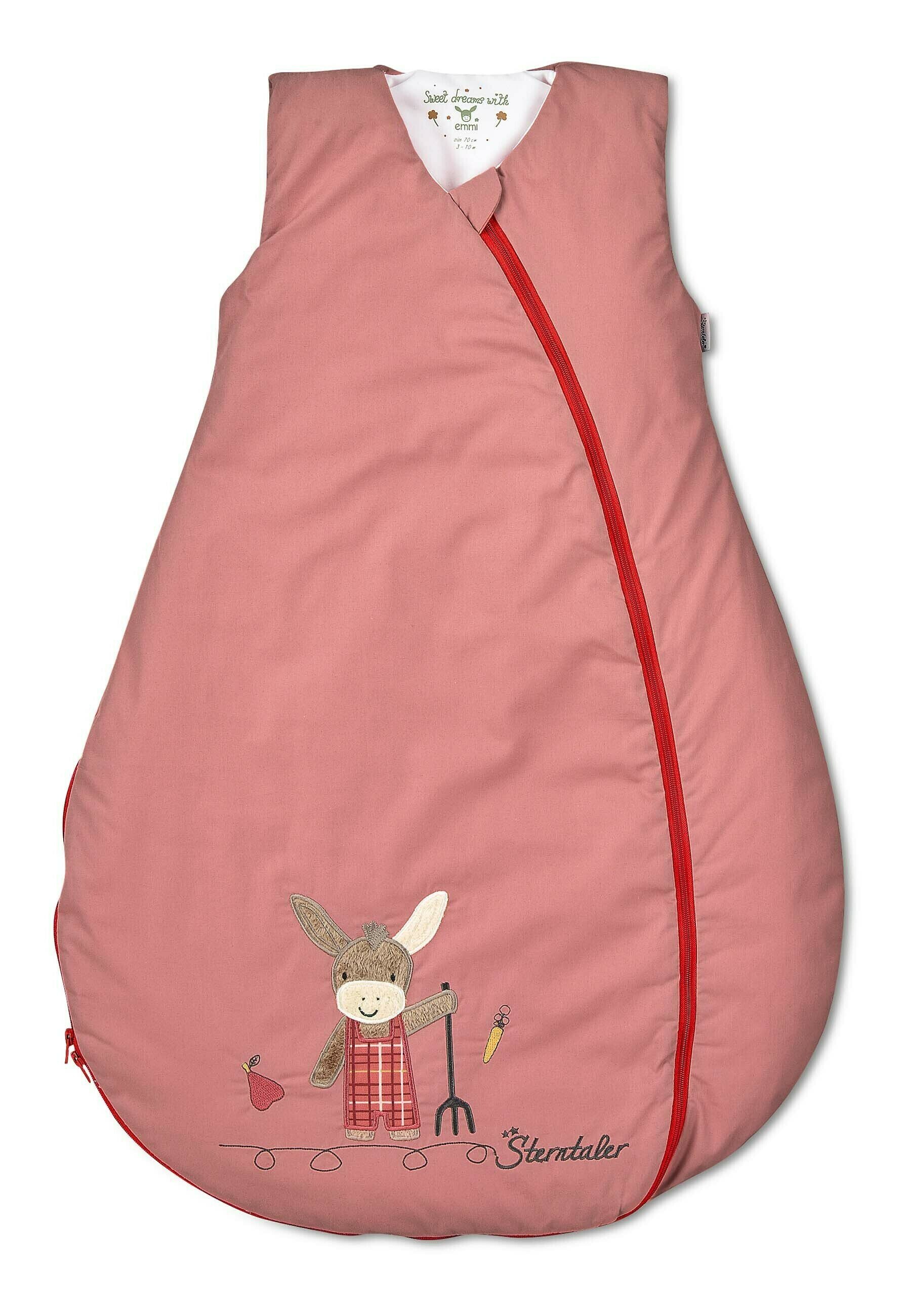 Sterntaler FUNKTIONSSCHLAFSACK 90 CM EMMIS GARDEN - Nachtwsche Schlafsack  - mid red/hellrot - Zalando