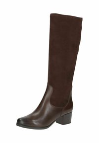 Caprice Csizmák - dk brown comb