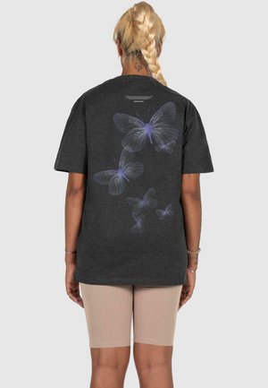 MJ Gonzales METAMORPHOSE  OVERSIZED  - T-shirt imprimé - charcoal