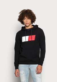 Antony Morato HOODIE SLIM FIT WITH EMBOSSED LOGO - Camisola - black