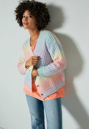 Cardigan - lila/mintgrün/apricot