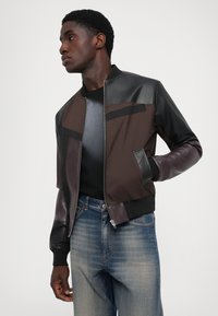 MM6 Maison Margiela SPORTS JACKET Faux leather jacket brown