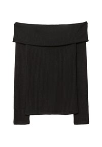 OFF-THE-SHOULDER TOP - Strickpullover - black