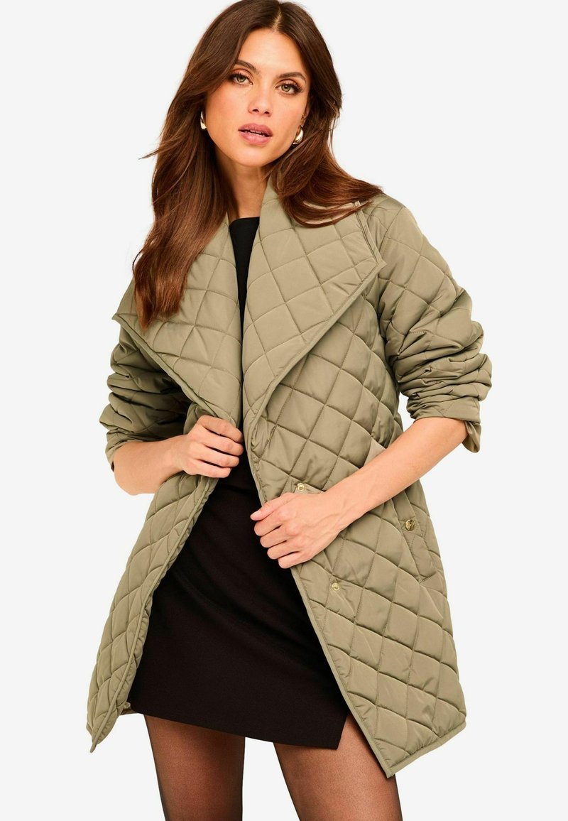 Lipsy SHOWER RESISTANT  - Īss mētelis - khaki green