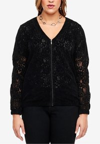Triangle Strickjacke - black