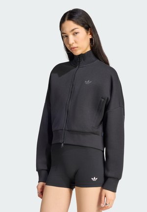 adidas Originals, SPACER TT - Mikina na zip - black/black reflective/night grey