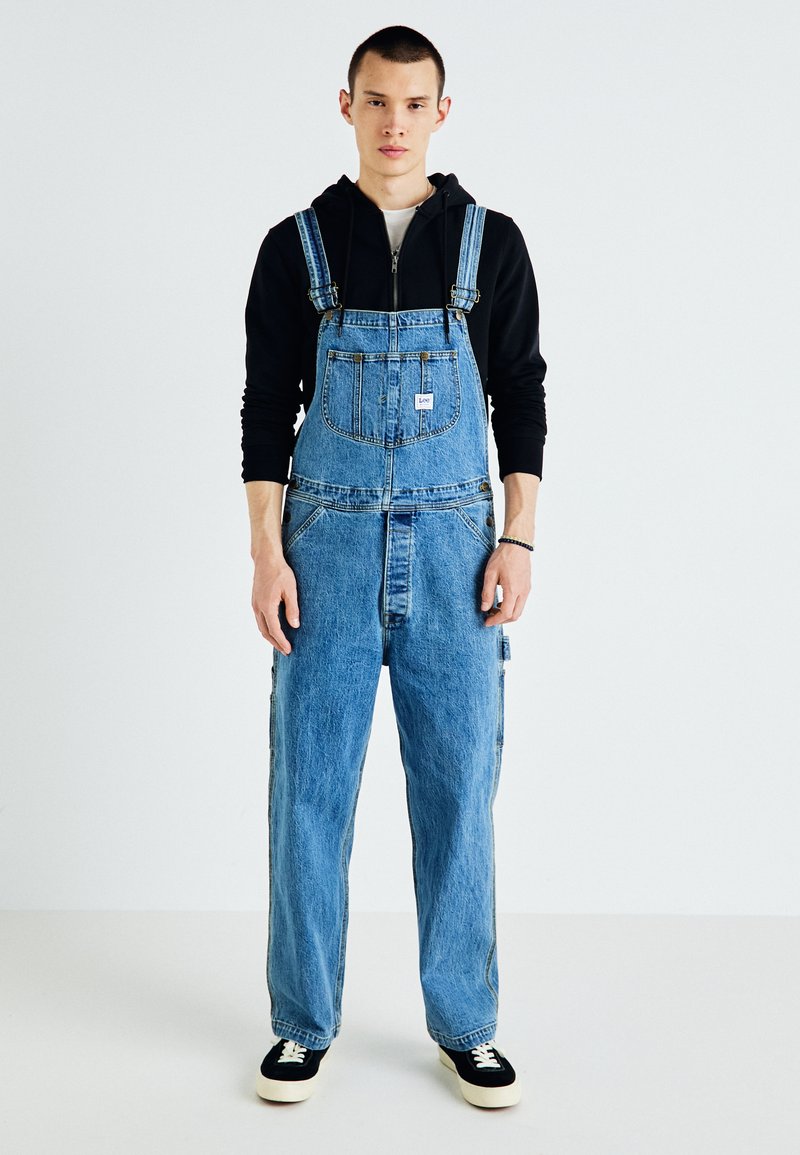 each women Salopette da Uomo in Denim Jeans Salopette da Uomo Larghe