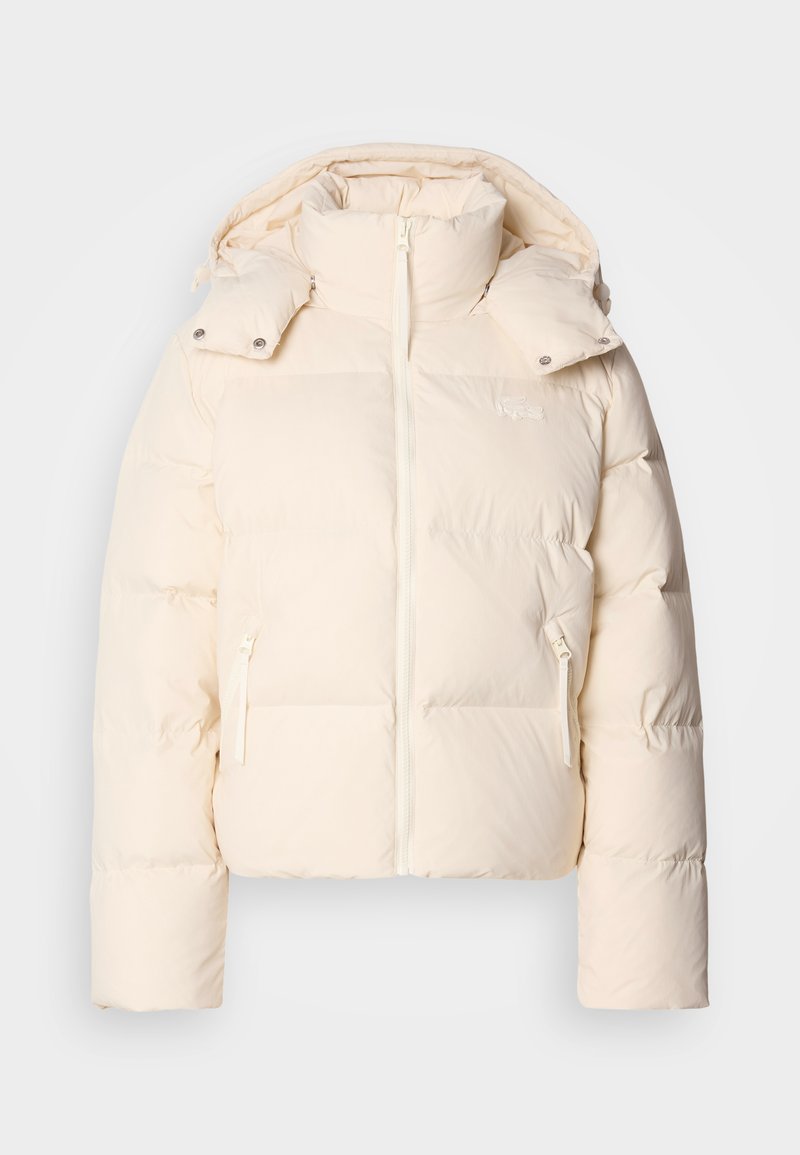 Lacoste Gewatteerde jas crème