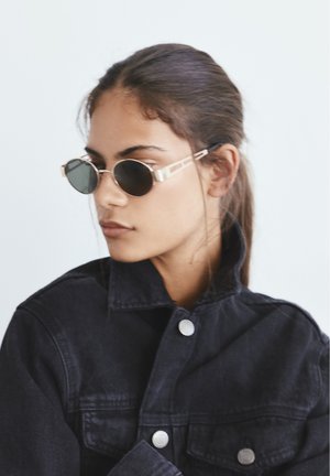 PULL&BEAR, OVAL - Slnečné okuliare - gold-coloured