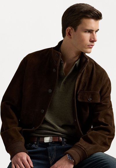 Polo Ralph Lauren WOOL POLO-COLLAR JUMPER  - Trui - cargo olive heather