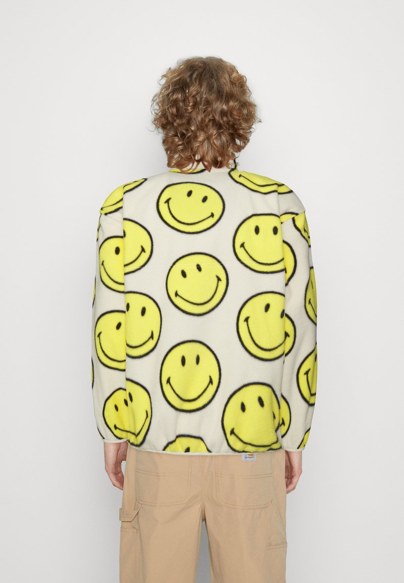 GAP SMILEY ARCTIC SNAP MOCK UNISEX - Sweat polaire - birch/écru - ZALANDO.FR