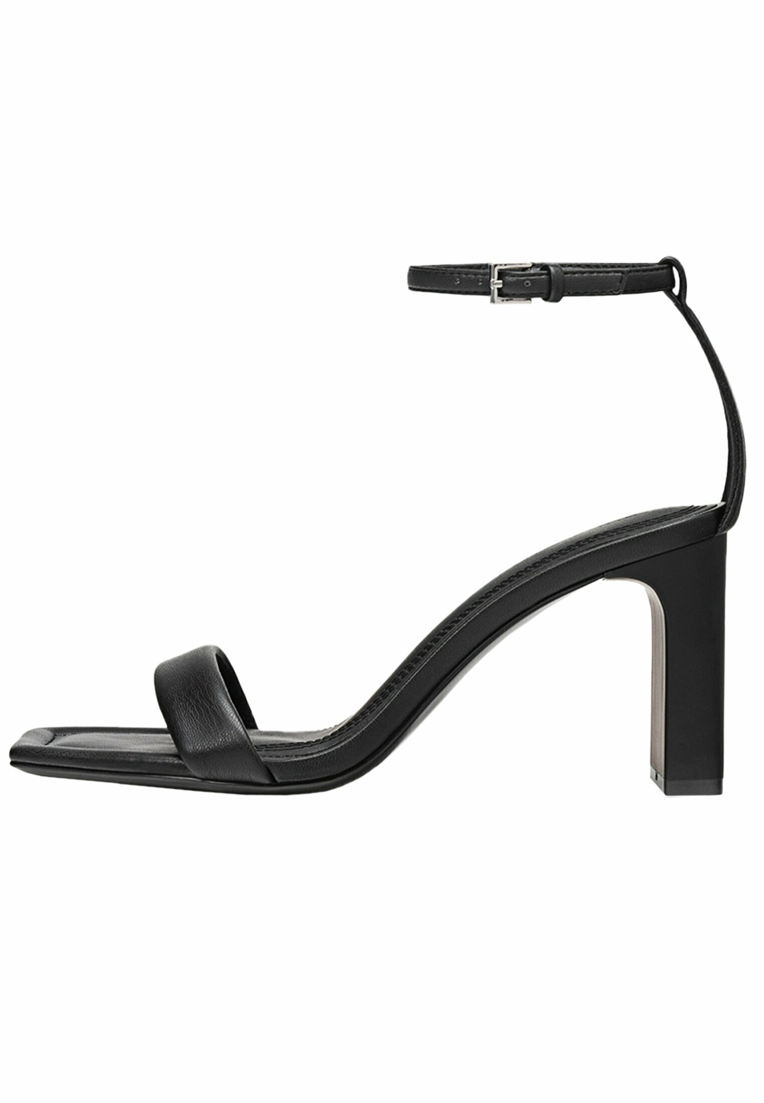 High-heeled strappy sandals