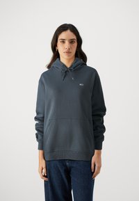 Tommy Jeans FLAG HOODIE - Hoodie - new charcoal