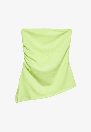 PULL&BEAR, ASYMMETRIC STRAPLESS - TOP - Débardeur - light green